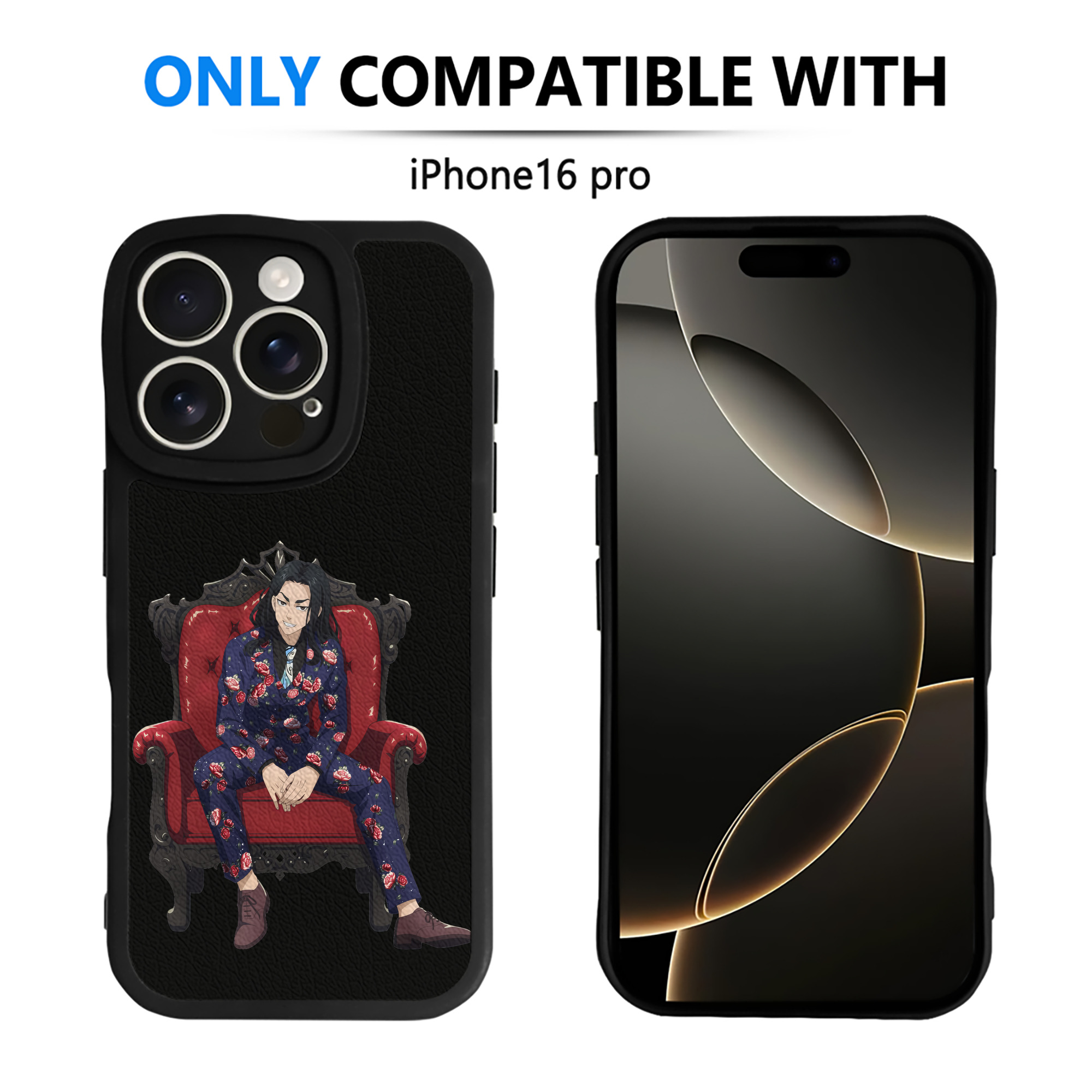 （画像用） 東京リベンジャーズ Tokyo Revengers 【iPhone 16シリーズ対応】シリコンスマホケース（レザー調） 材質：シリコン